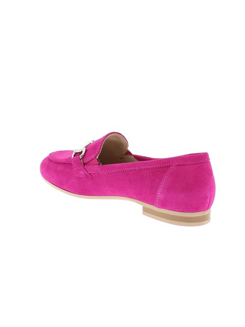 mocassino da donna in camoscio fucsia NERO GIARDINI | E418213D609